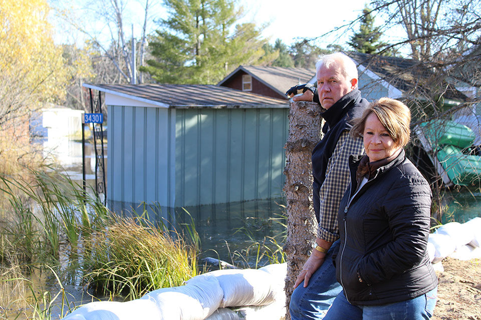 Lake Shamineau’s rising water levels a living nightmare for homeowners